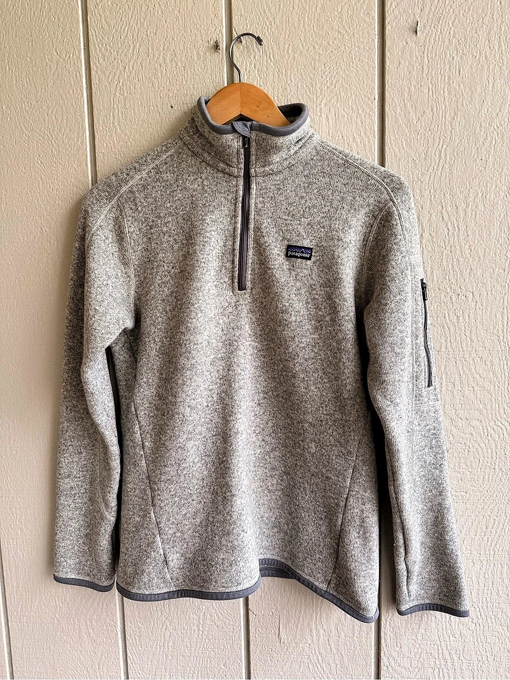 Patagonia Women’s Better Sweater 1/4 Zip Gray Fleece Size M